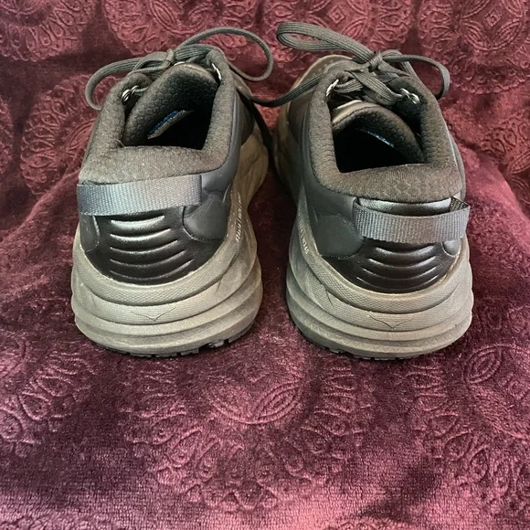 Hoka One One Bondi SR Womens Running Shoes Size 7.5 Slip Resistant 1110521-BBLC - Picture 4 of 10